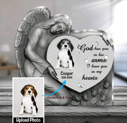 Angel Heart Memorial Acrylic Plaque