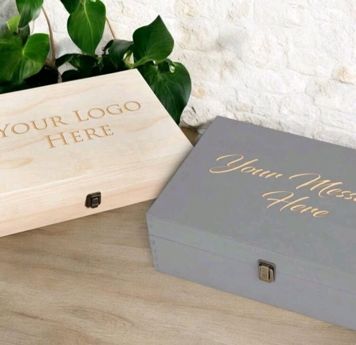 Custom Engraved Wooden Keepsake Box