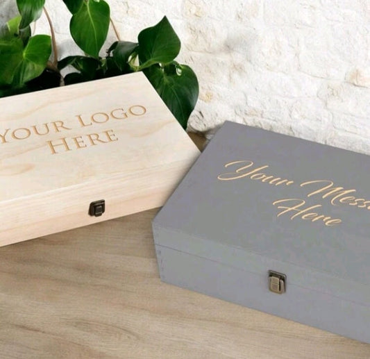 Custom Engraved Wooden Keepsake Box